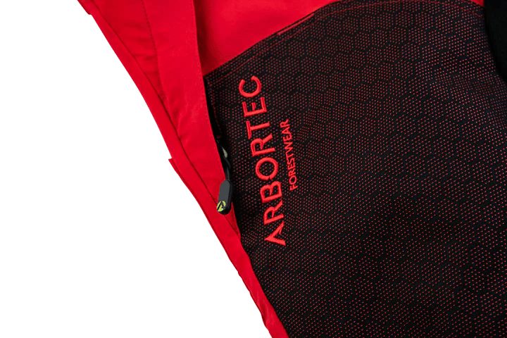 Deep Forest Schnittschutzhose in rot - Arbortec Forestwear