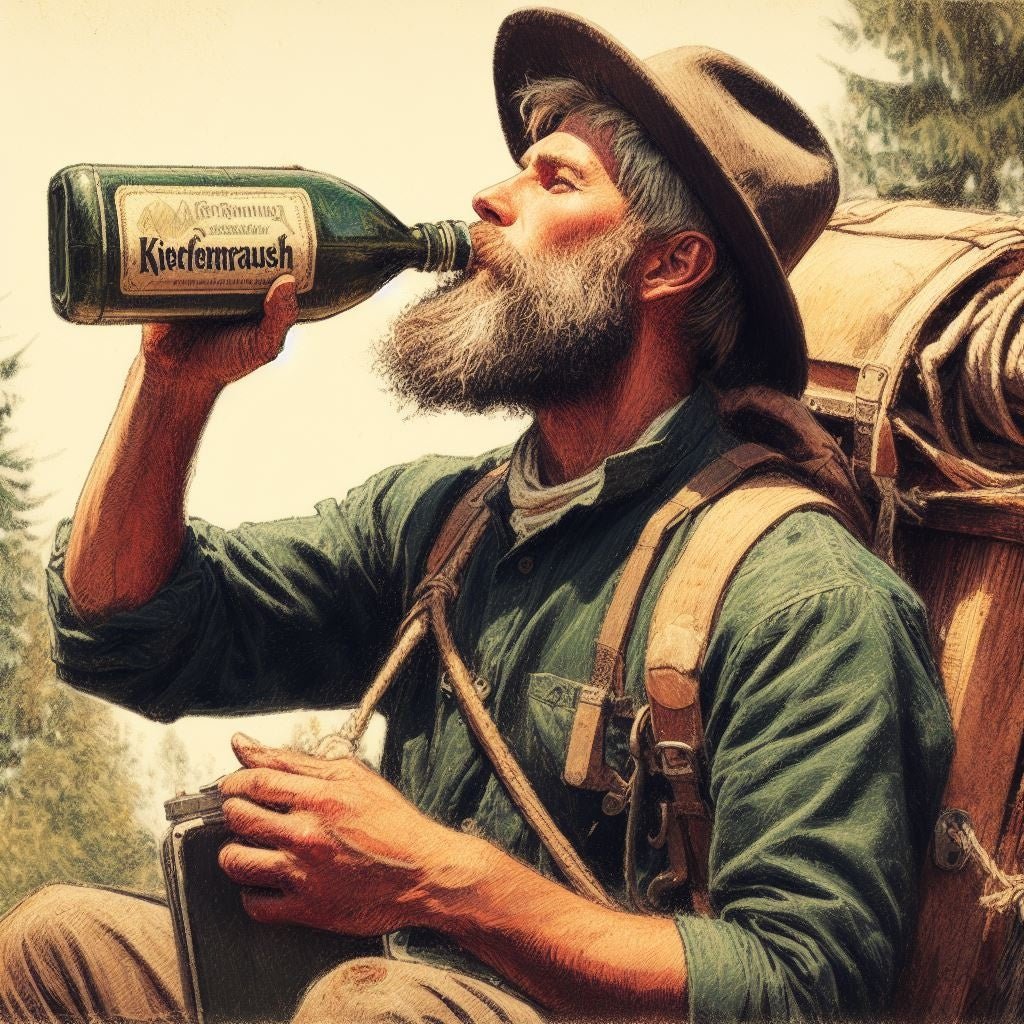 Kiefernrausch Trinkflasche waldgrün - Kiefernrausch