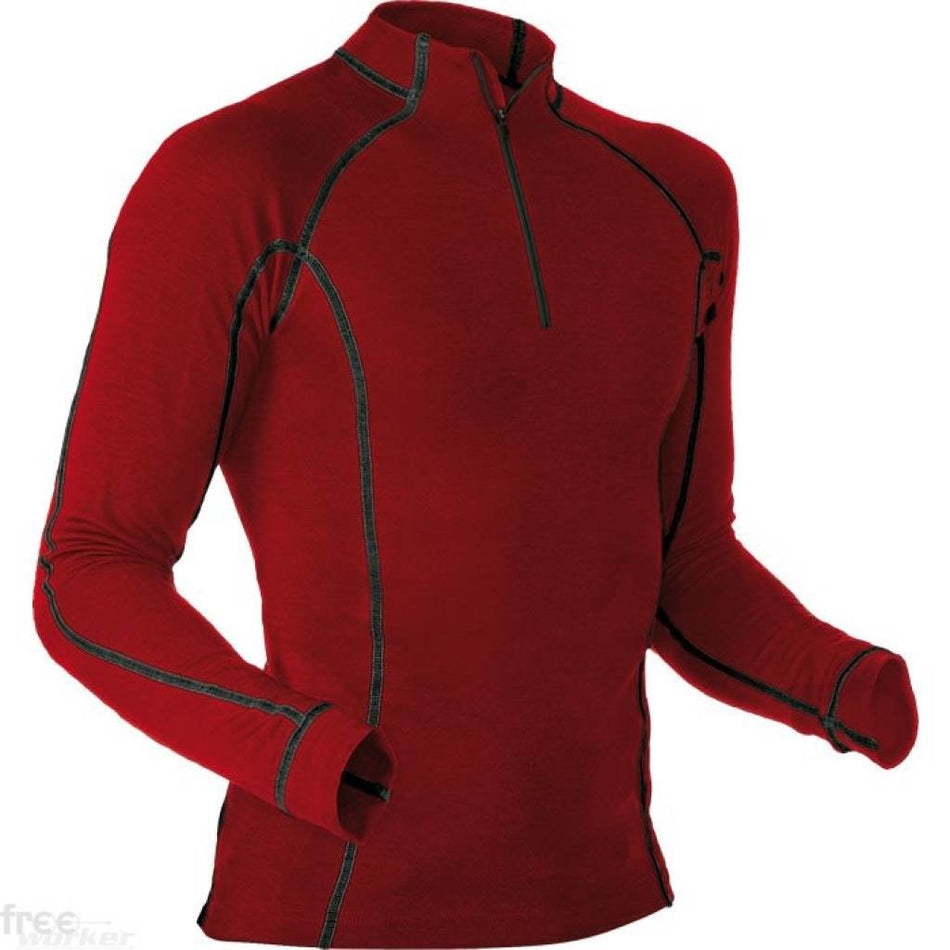 Merino-Modal Shirt langarm burgundy XXL - PFANNER®