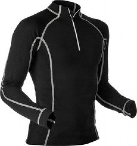 Merino-Modal Shirt langarm schwarz - PFANNER®