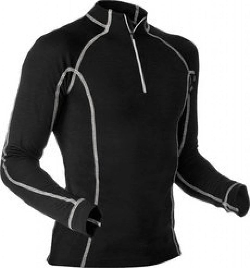 Merino-Modal Shirt langarm schwarz - PFANNER®