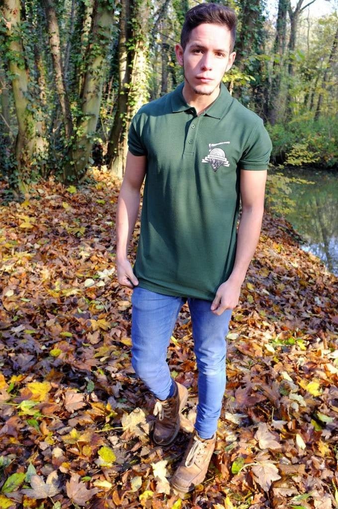 Poloshirt dunkelgrün - Kiefernrausch