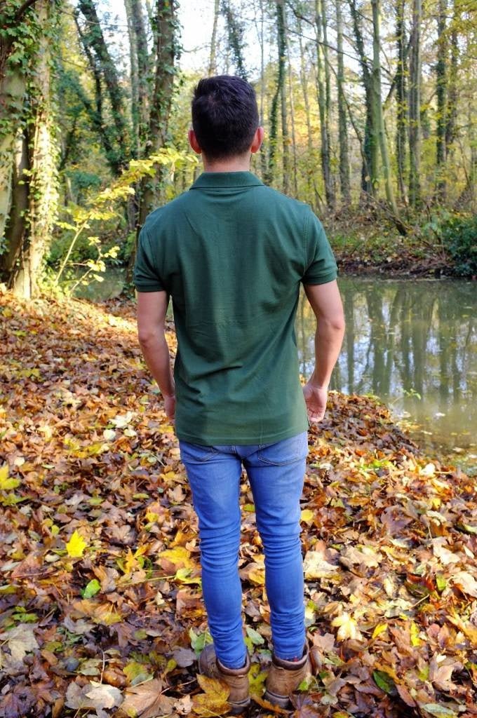 Poloshirt dunkelgrün - Kiefernrausch