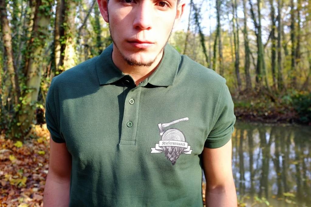 Poloshirt dunkelgrün - Kiefernrausch