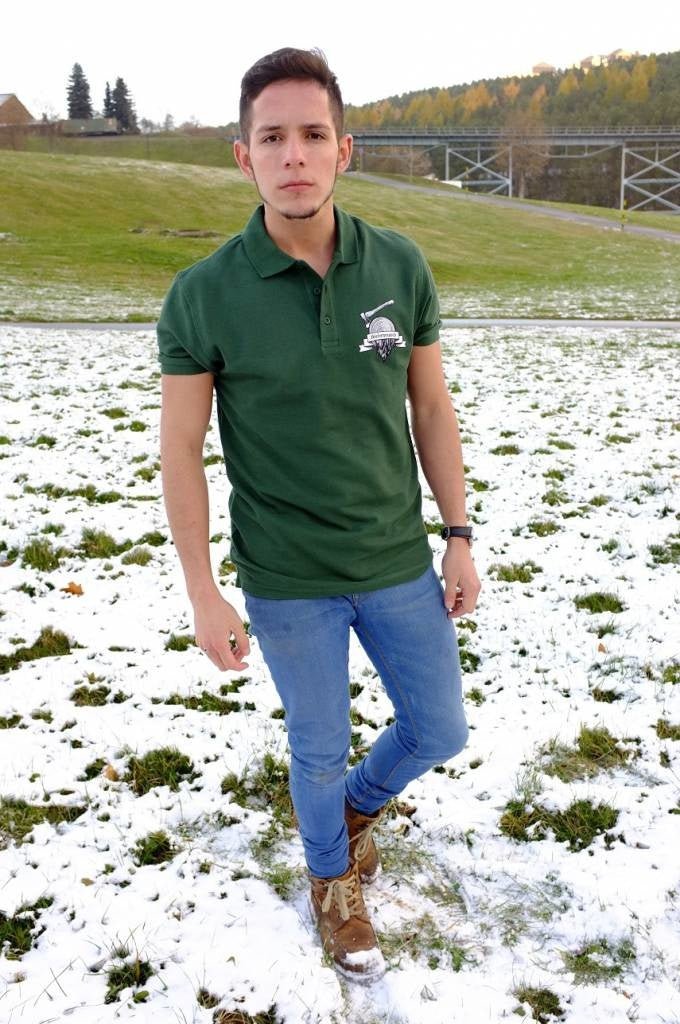 Poloshirt dunkelgrün - Kiefernrausch