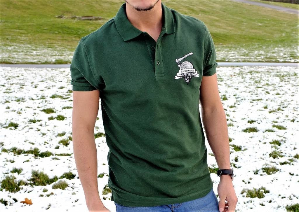 Poloshirt dunkelgrün - Kiefernrausch