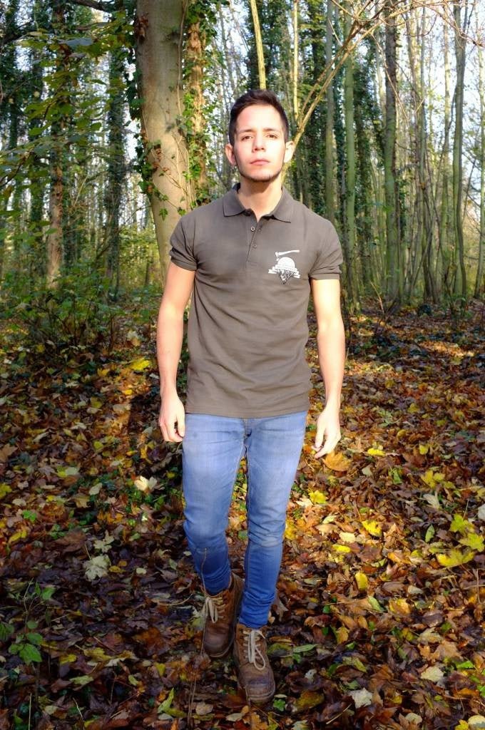 Poloshirt grau - Kiefernrausch
