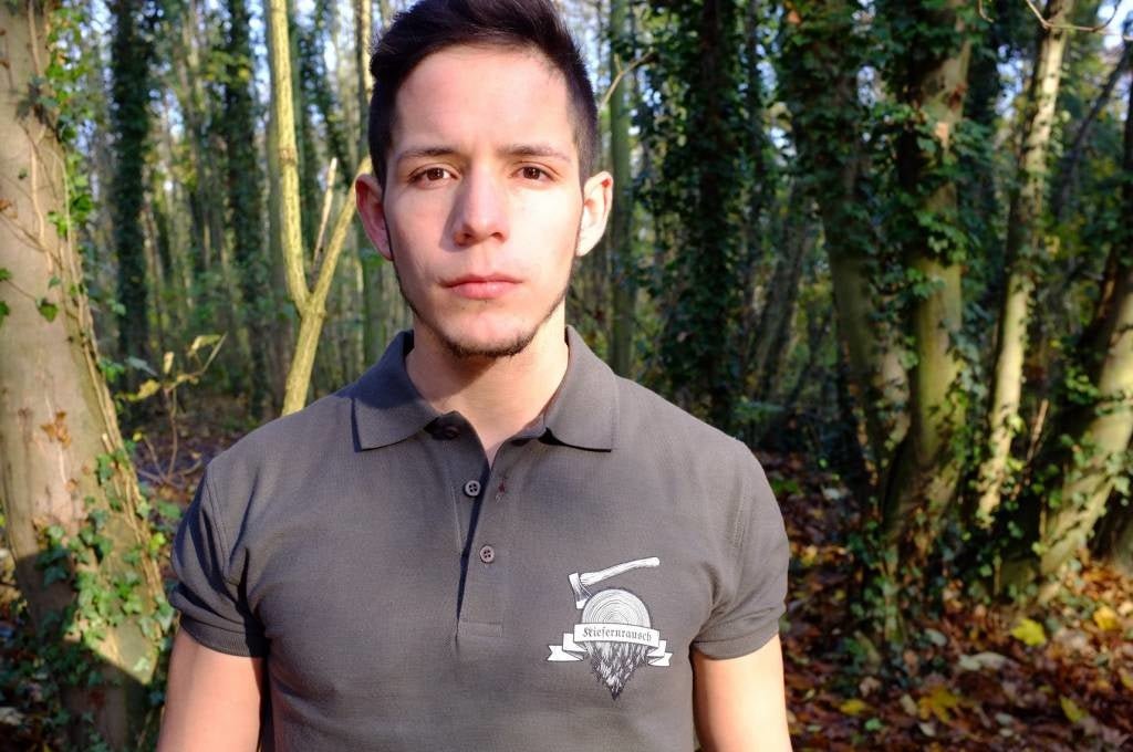 Poloshirt grau - Kiefernrausch