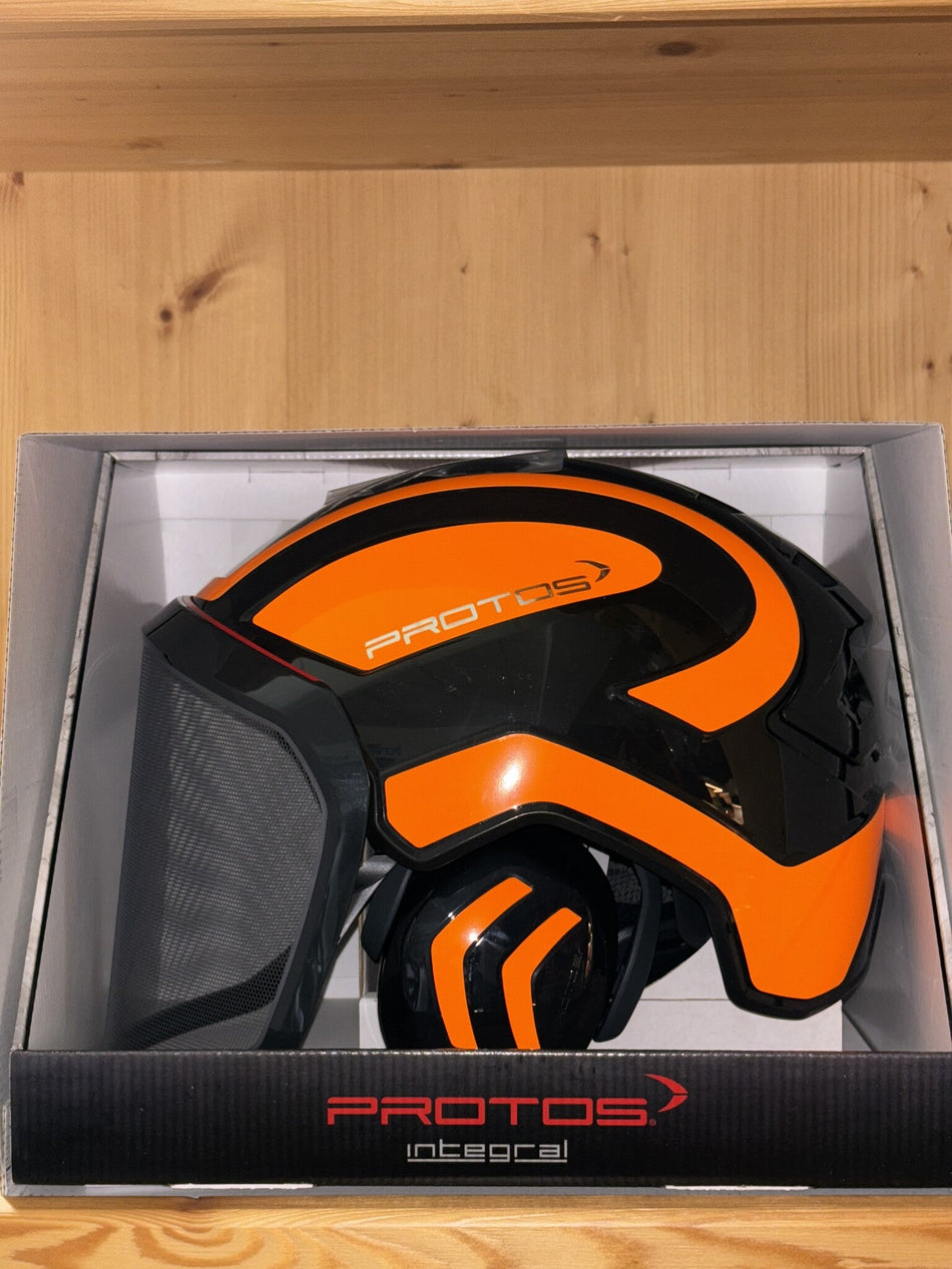 PROTOS® Forsthelm schwarz - neonorange - PROTOS®