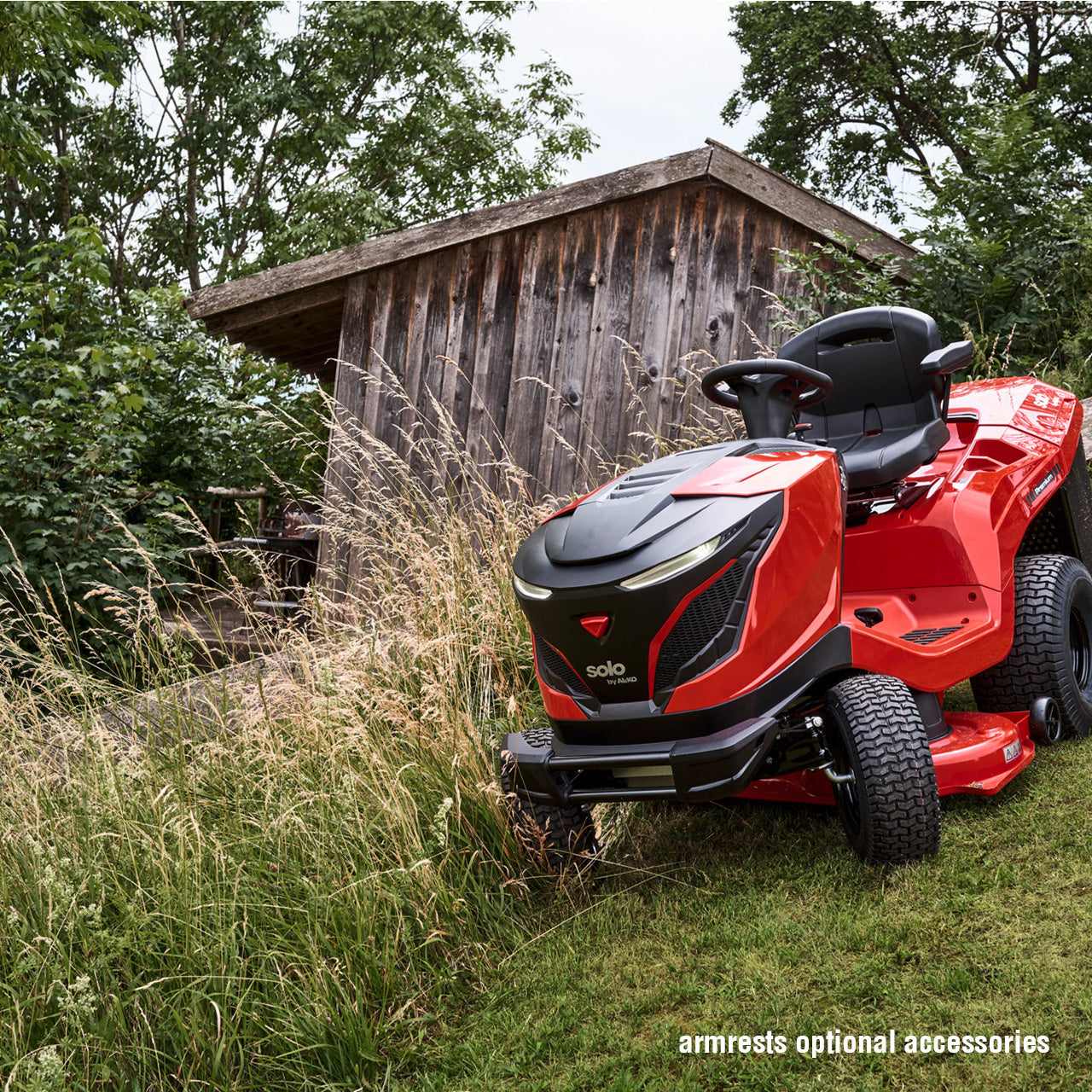 Rasentraktor mit Differenzial