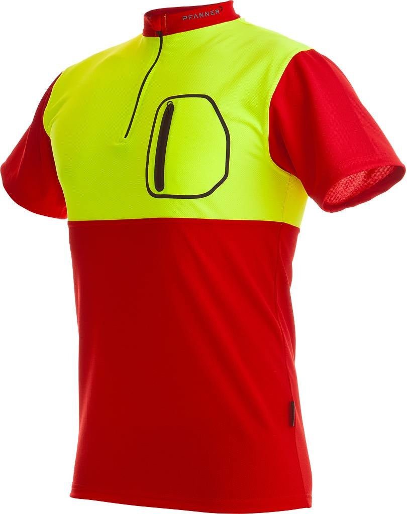 Zipp-Neck Shirt Neon kurzarm - PFANNER®